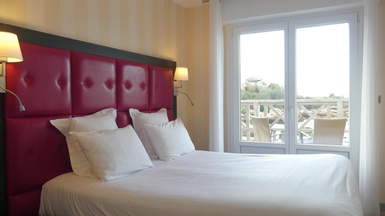 Logis Hotel Saint Guirec Et De La Plage เปโรส กีเรค ภายนอก รูปภาพ