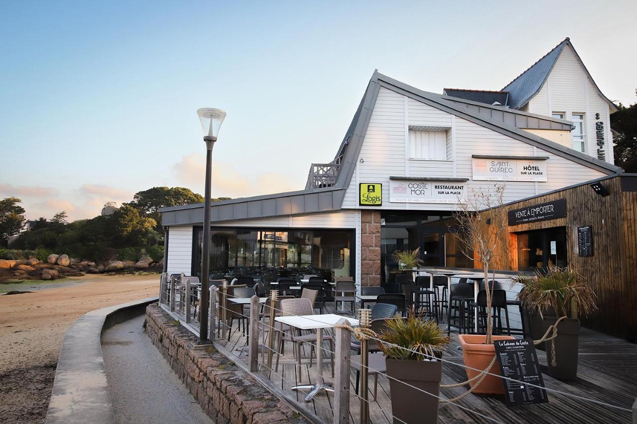 Logis Hotel Saint Guirec Et De La Plage เปโรส กีเรค ภายนอก รูปภาพ