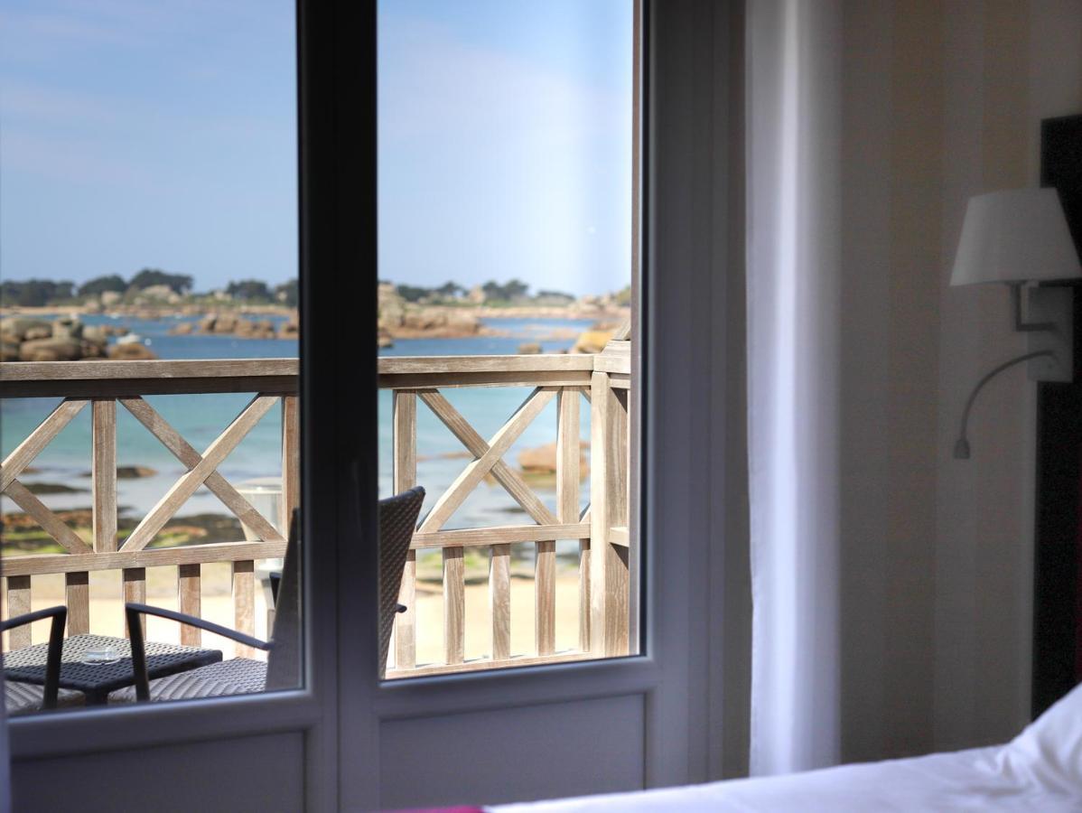 Logis Hotel Saint Guirec Et De La Plage เปโรส กีเรค ภายนอก รูปภาพ