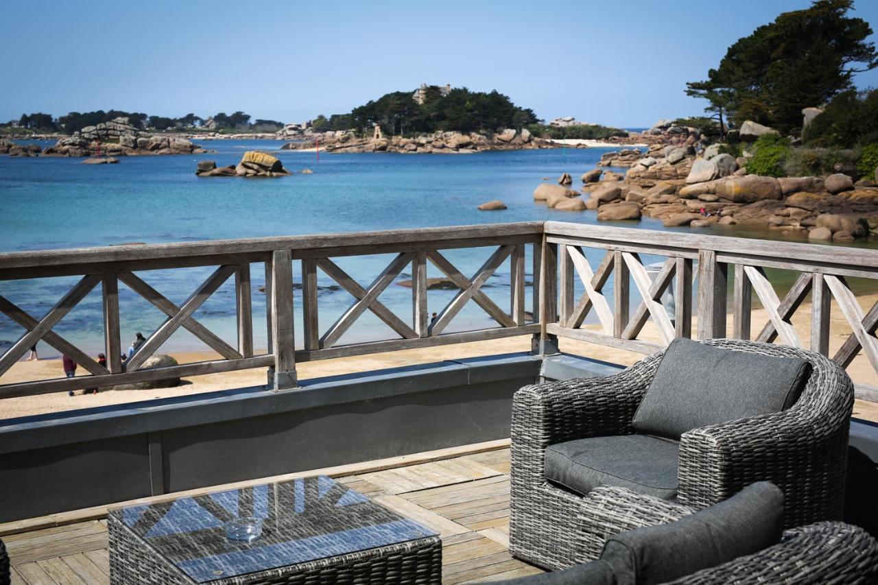 Logis Hotel Saint Guirec Et De La Plage เปโรส กีเรค ภายนอก รูปภาพ