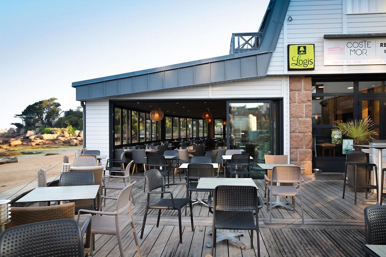 Logis Hotel Saint Guirec Et De La Plage เปโรส กีเรค ภายนอก รูปภาพ