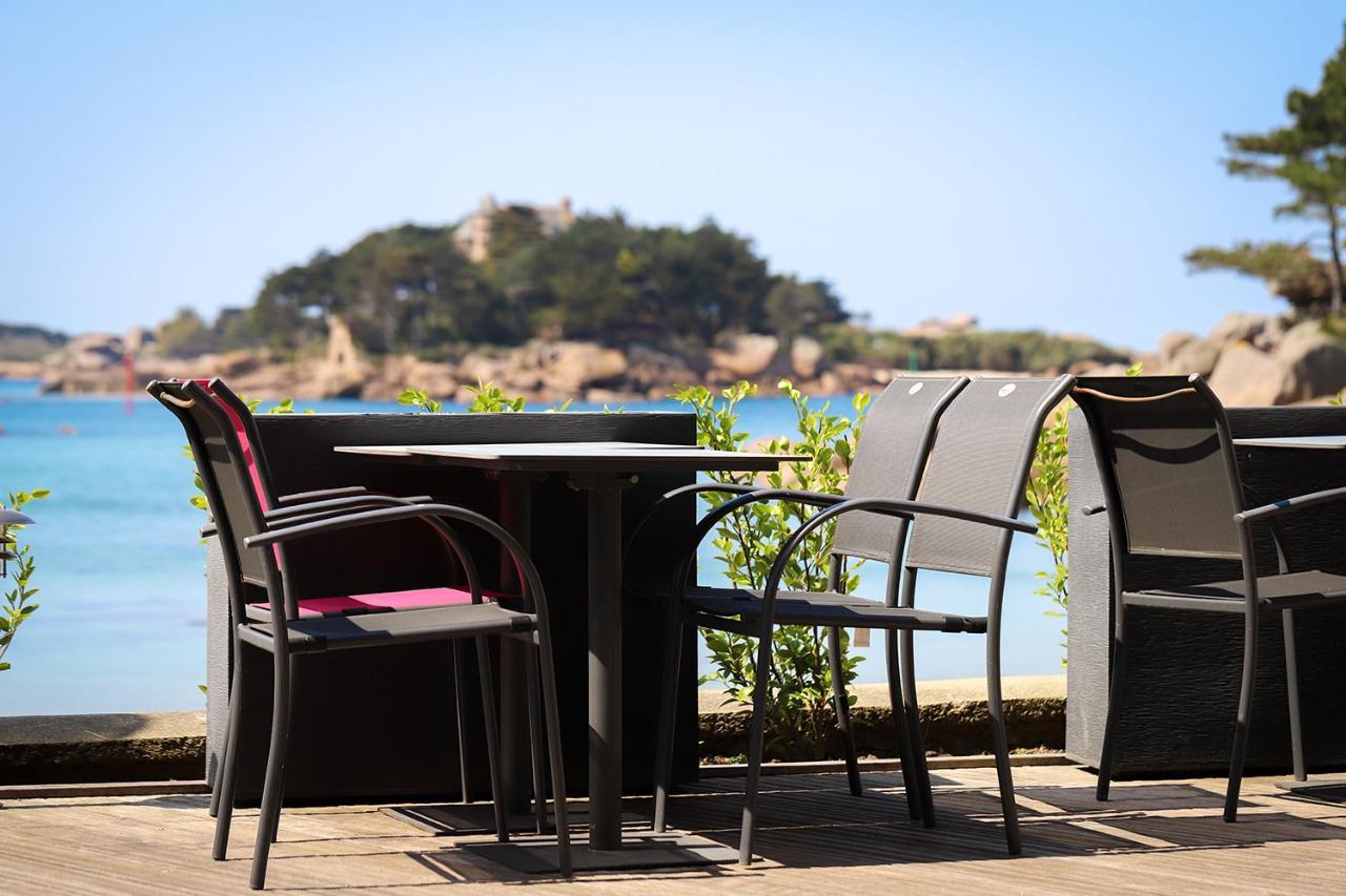 Logis Hotel Saint Guirec Et De La Plage เปโรส กีเรค ภายนอก รูปภาพ