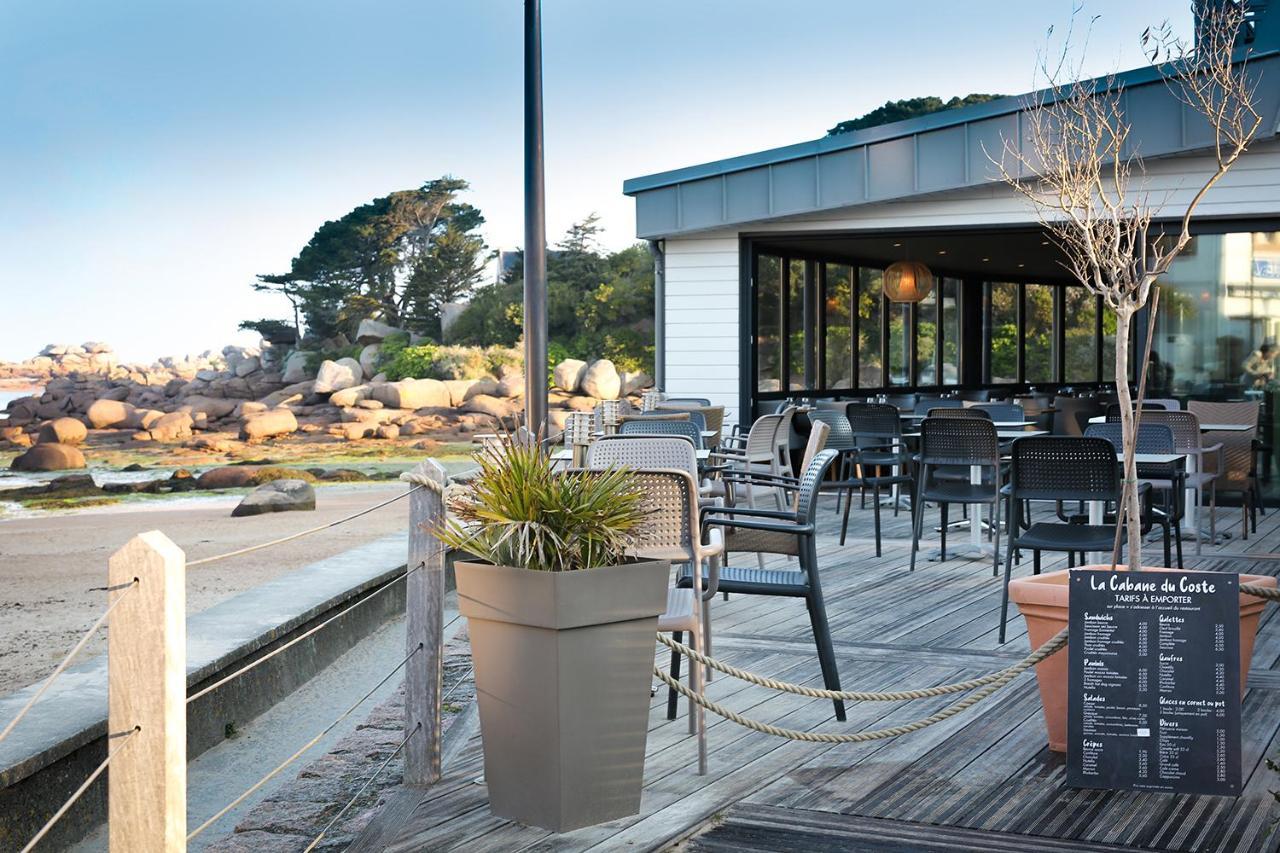 Logis Hotel Saint Guirec Et De La Plage เปโรส กีเรค ภายนอก รูปภาพ