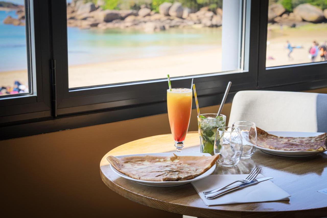 Logis Hotel Saint Guirec Et De La Plage เปโรส กีเรค ภายนอก รูปภาพ