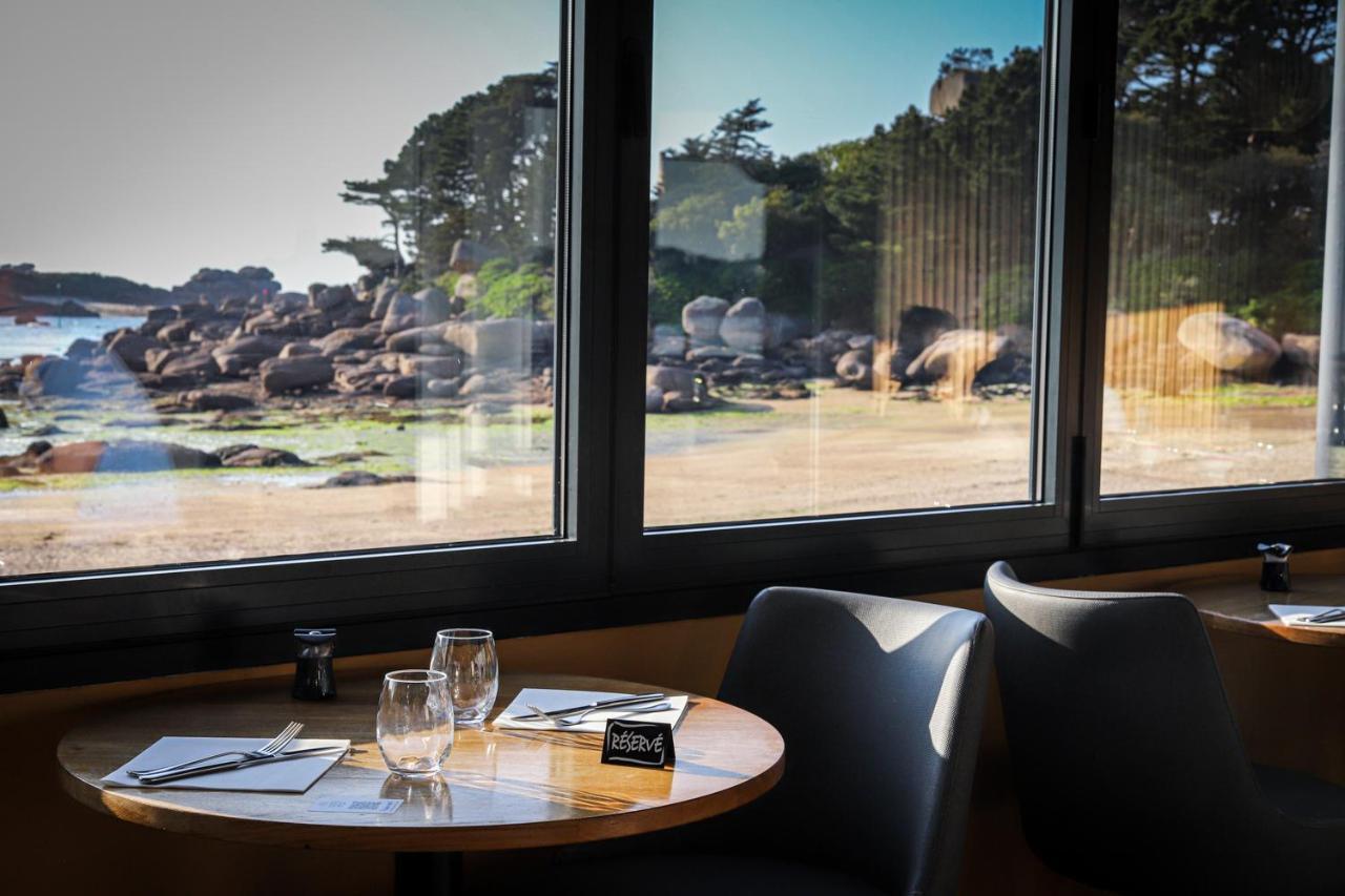 Logis Hotel Saint Guirec Et De La Plage เปโรส กีเรค ภายนอก รูปภาพ