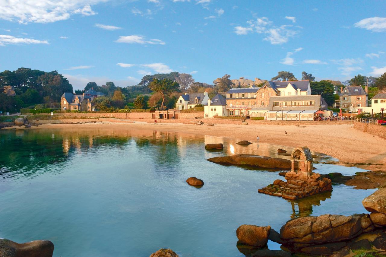 Logis Hotel Saint Guirec Et De La Plage เปโรส กีเรค ภายนอก รูปภาพ